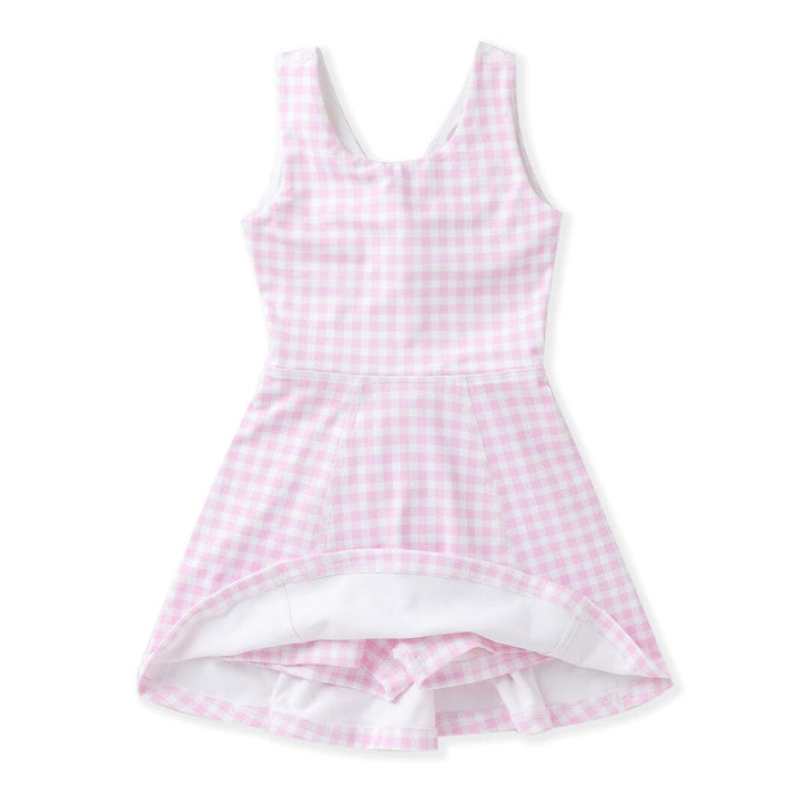 Athletic Pink Gingham Dress Girl Dress Swoon Baby 