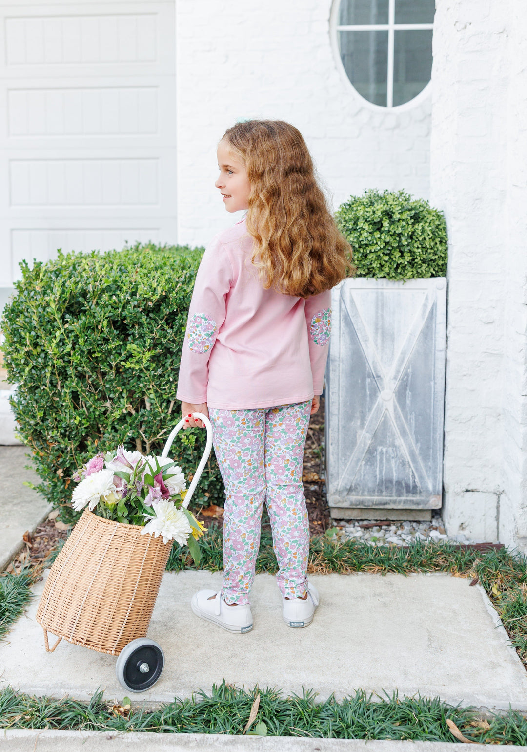 Autumn Blooms Quarter Zip Legging Set Girl Pant Set Trotter Street Kids 