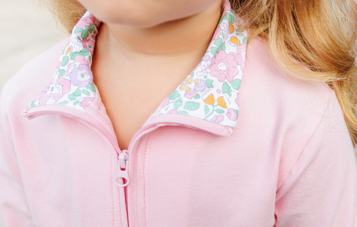 Autumn Blooms Quarter Zip Legging Set Girl Pant Set Trotter Street Kids 