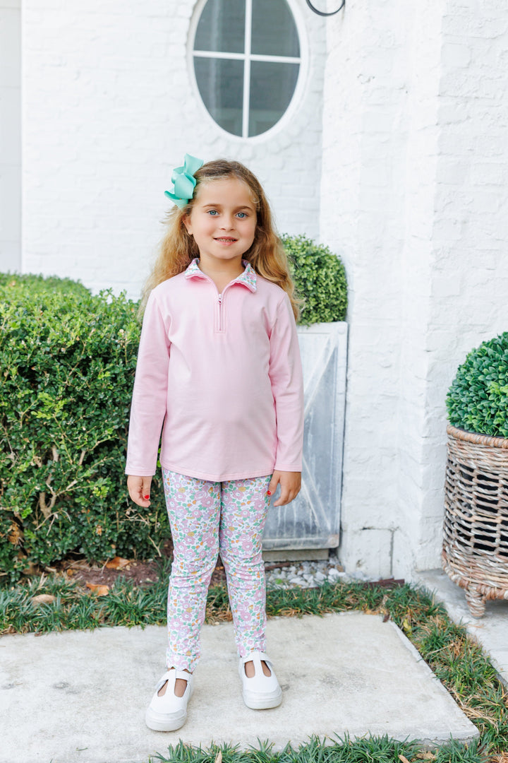 Autumn Blooms Quarter Zip Legging Set Girl Pant Set Trotter Street Kids 