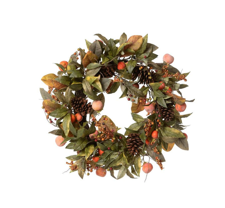 Autumn Persimmon Wreath Wreaths & Garlands Park Hill Collection 