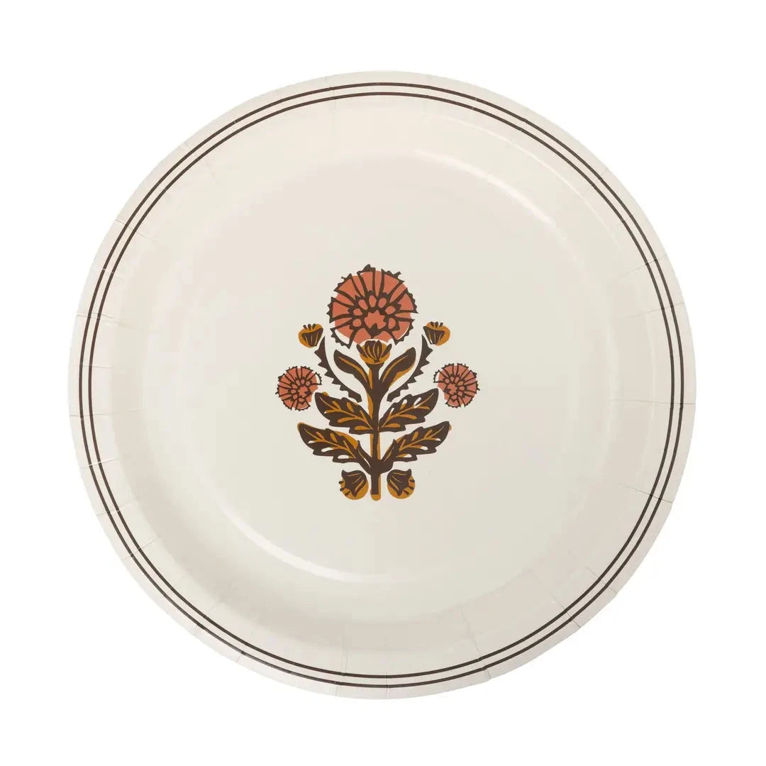 Autumn Single Block 9" Plate Paper Products My Mind's Eye 