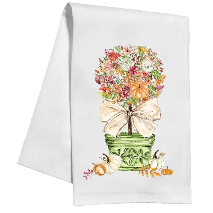 Autumn Topiary Kitchen Towel Kitchen Towel Rosanne Beck 