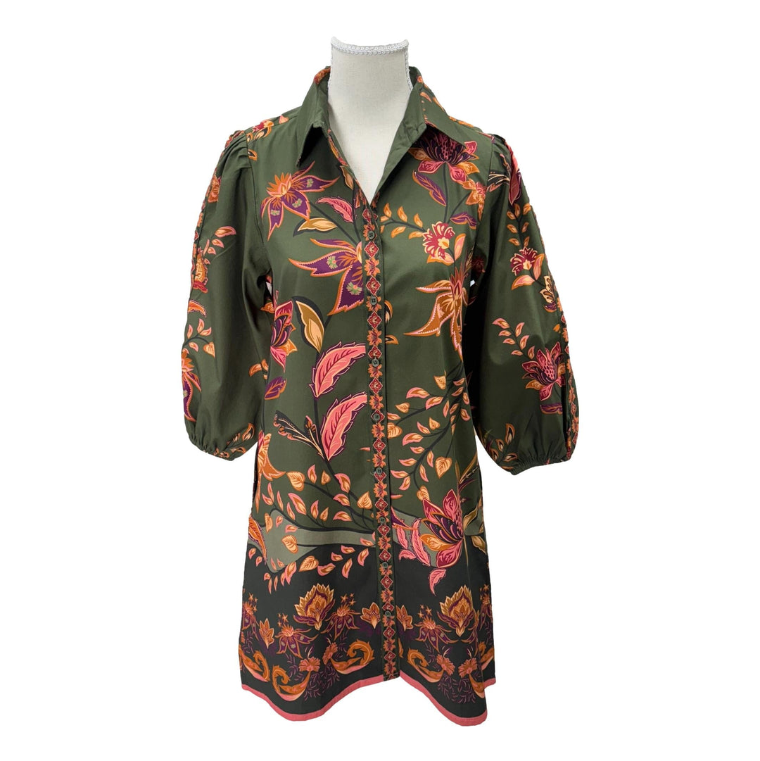 Ava Dress - Olive Trails Womens Dress Maude Vivante 
