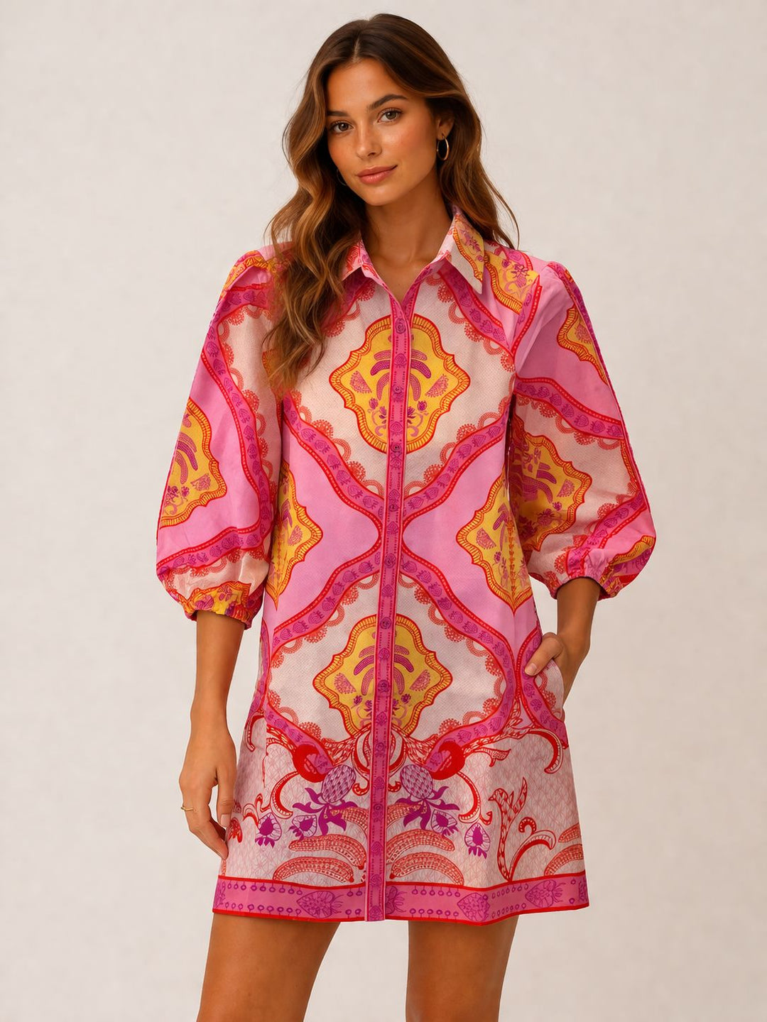 Ava Dress - Palm Mirage Womens Dress Maude Vivante 