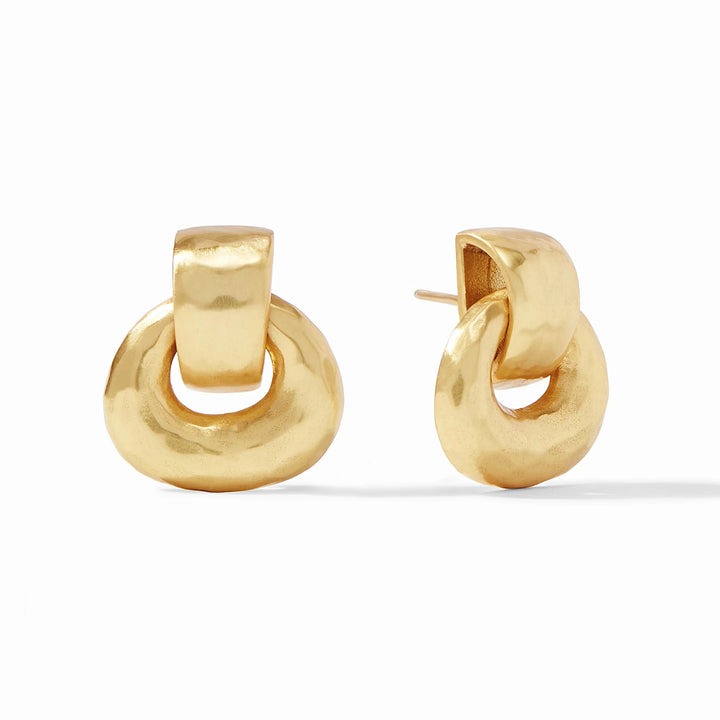 Avalon Demi Doorknocker Earrings - Gold Womens Earrings Julie Vos 