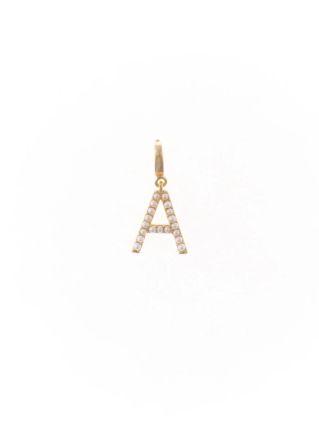 Avery Pearl Initial Charm Necklace Charm Michelle McDowell A 