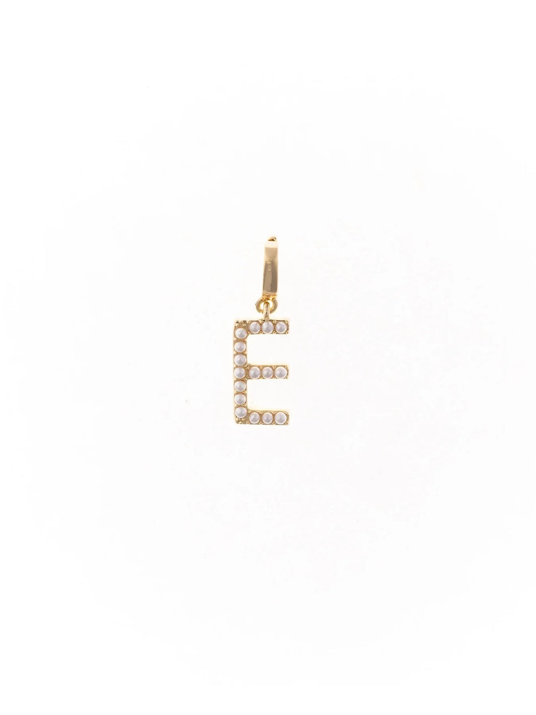 Avery Pearl Initial Charm Necklace Charm Michelle McDowell E 