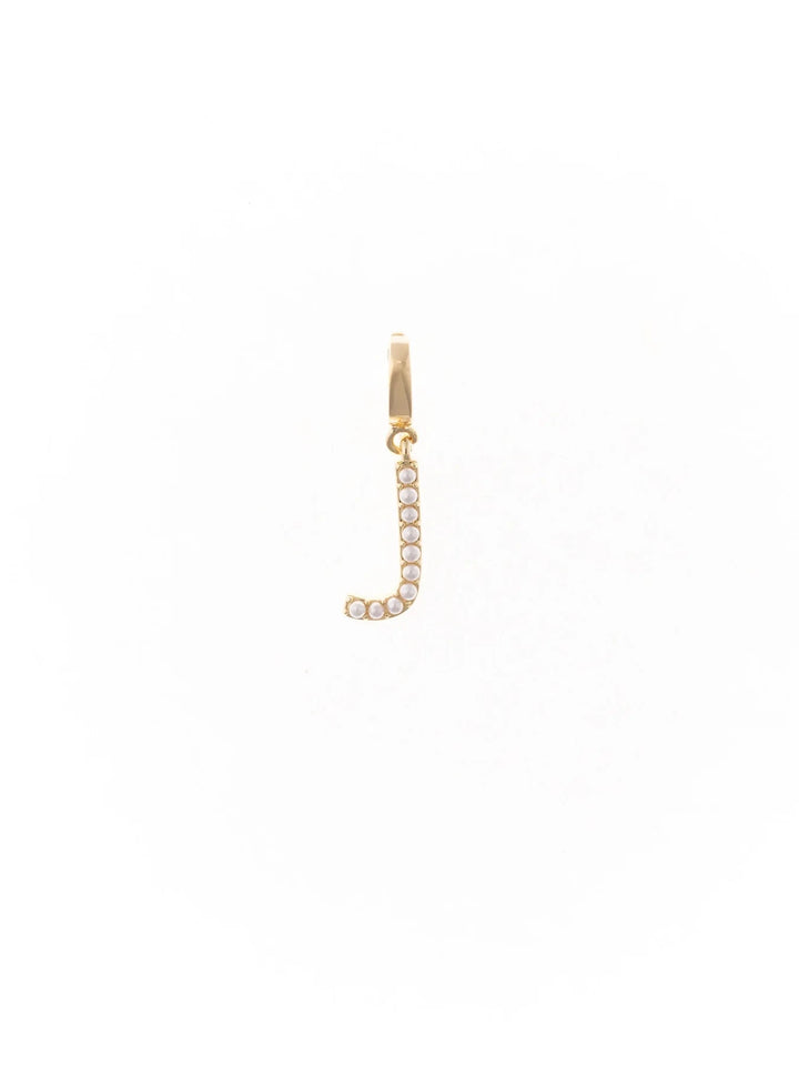 Avery Pearl Initial Charm Necklace Charm Michelle McDowell J 