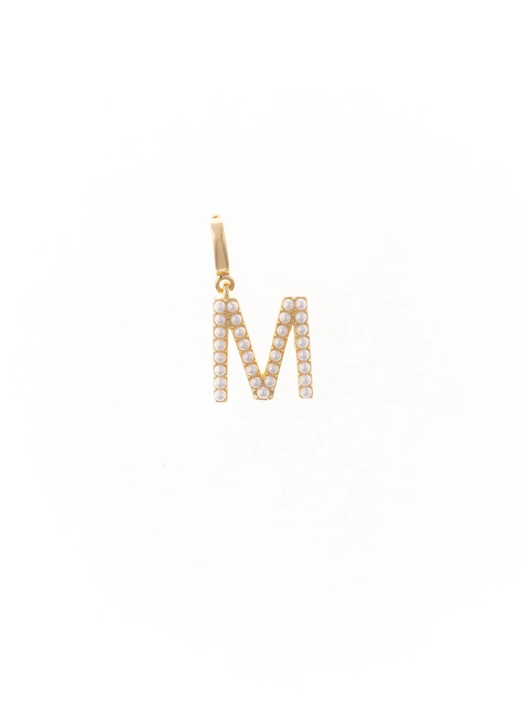 Avery Pearl Initial Charm Necklace Charm Michelle McDowell M 