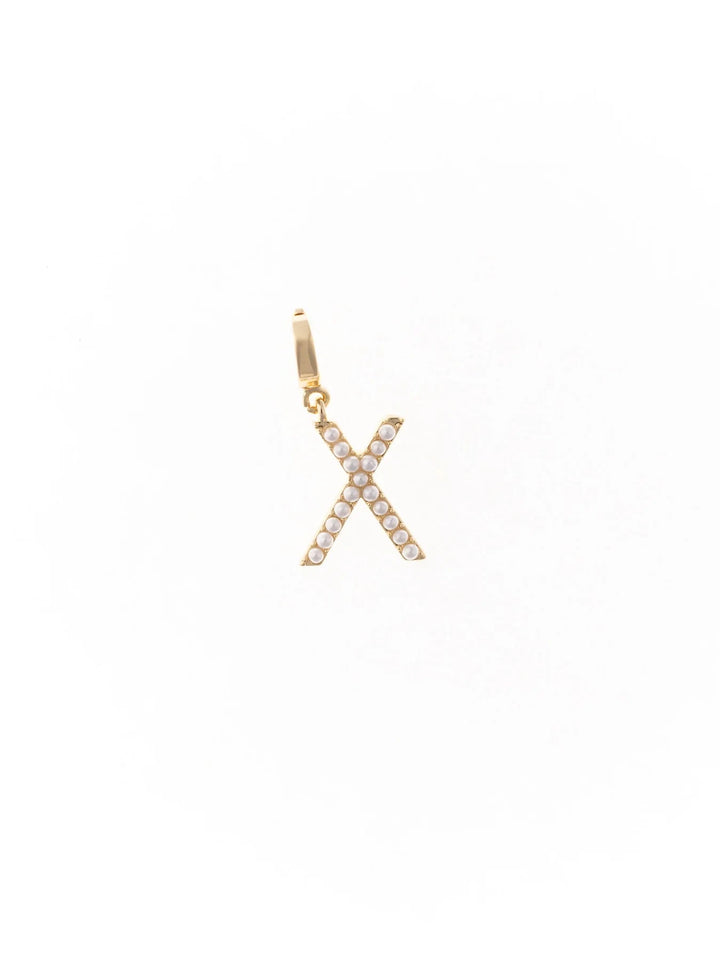 Avery Pearl Initial Charm Necklace Charm Michelle McDowell X 