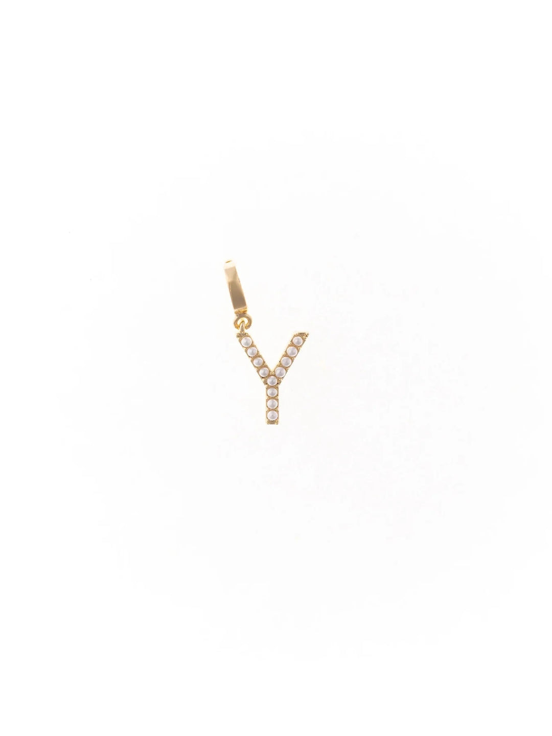 Avery Pearl Initial Charm Necklace Charm Michelle McDowell Y 