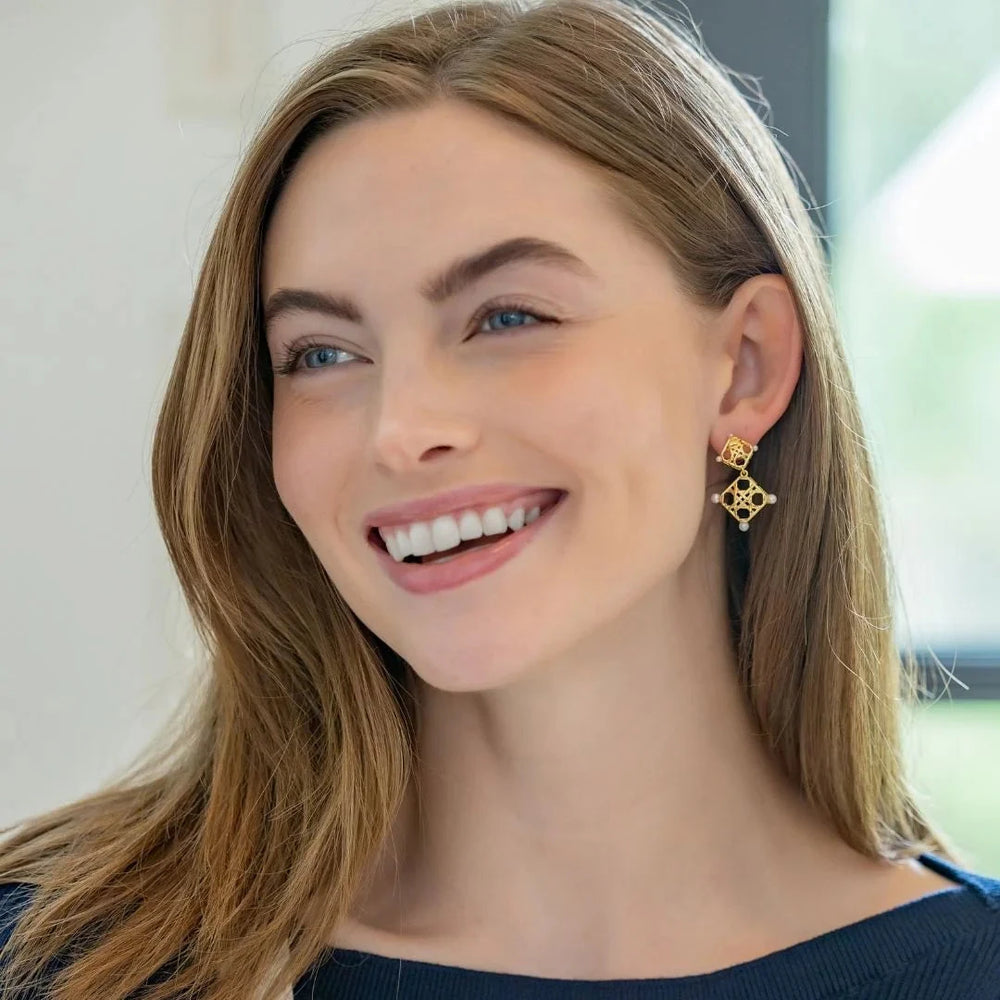 Avignon Double Wicker Gold Earrings Womens Earrings M Donohue 
