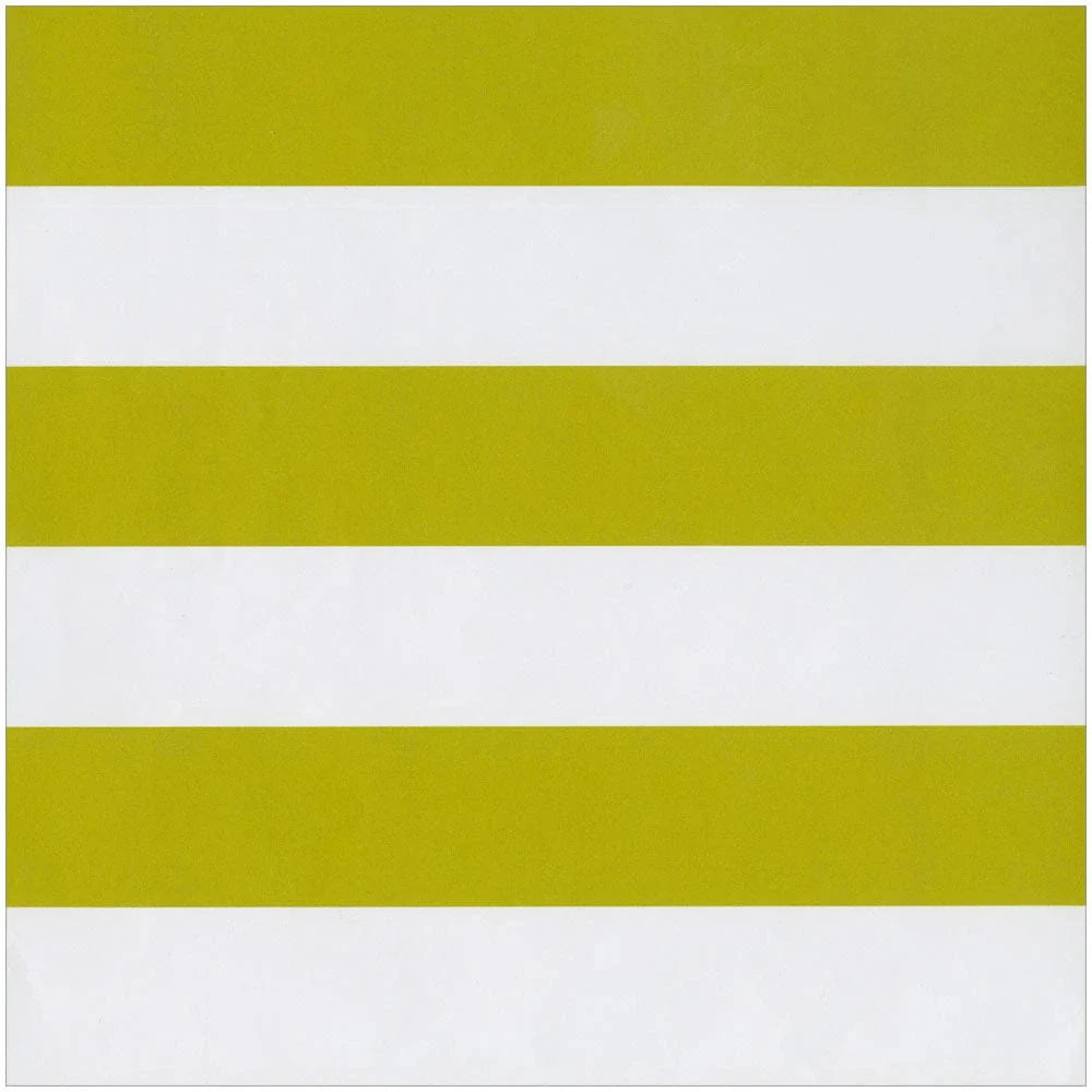 Awning Stripe Chartreuse & White Roll Wrap Wrapping Paper Caspari 
