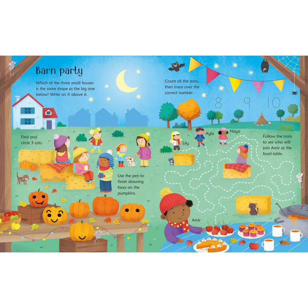 Wipe-Clean Activities Book - Fall Activities