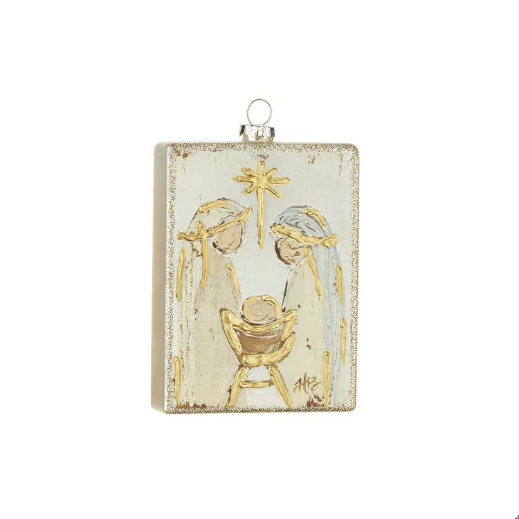 Holy Family Rectangle Ornament