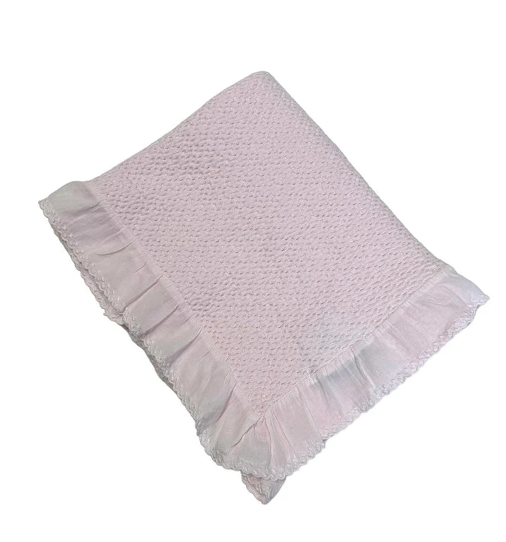 Baby Blanket with Lace Trim Baby Blanket A Soft Idea 