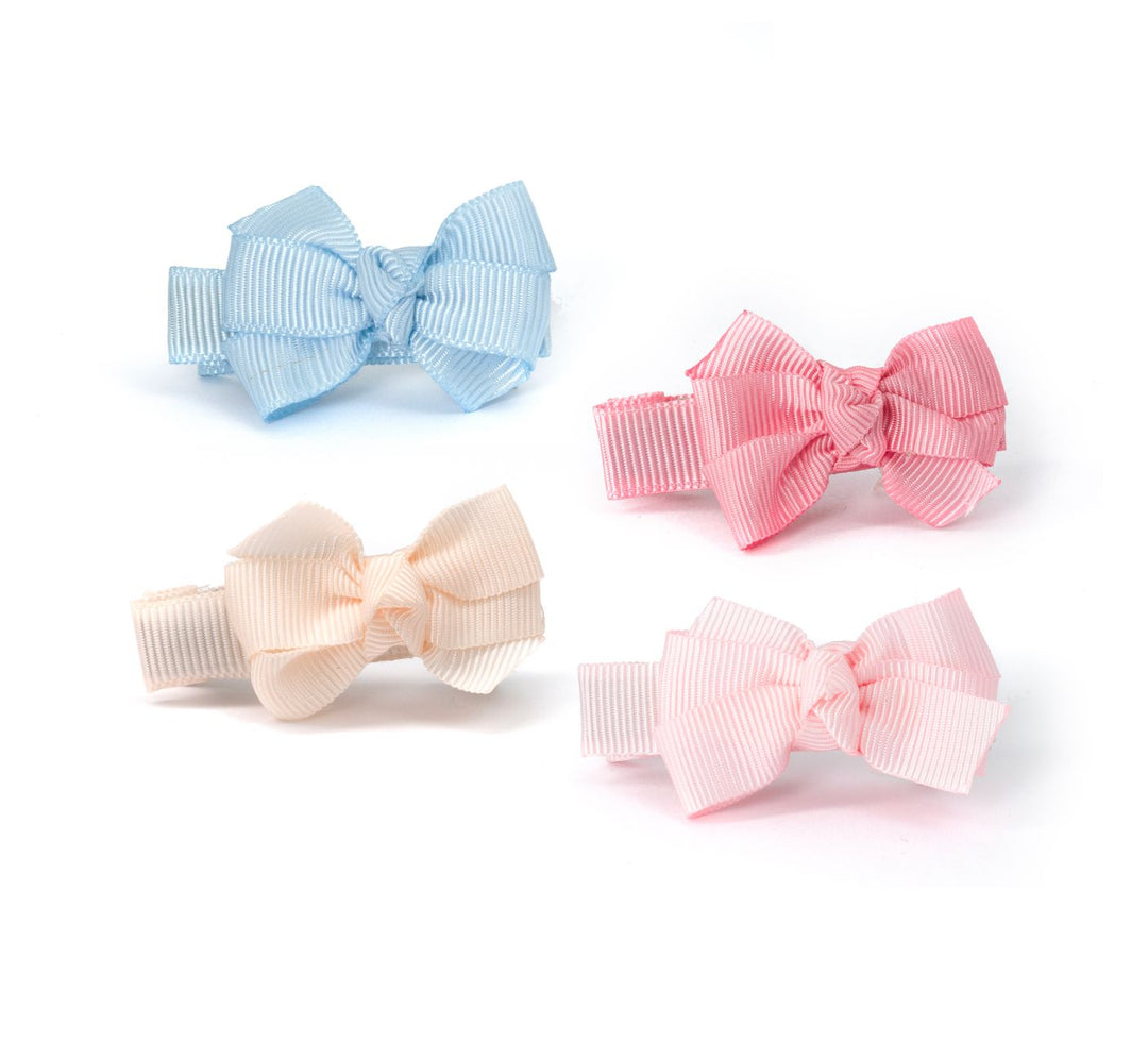 Baby Bows Fabric - Pastels Girl Hair Accessory Lilies and Roses 