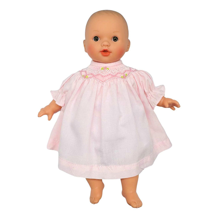 Baby Doll 10" - Pink Dress Doll Rosalina Audrey - Brown Eyes 