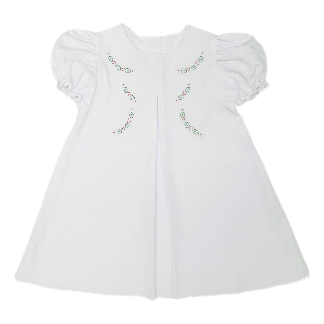 Baby Dress with Scattered Holly Girl Dress Auraluz 
