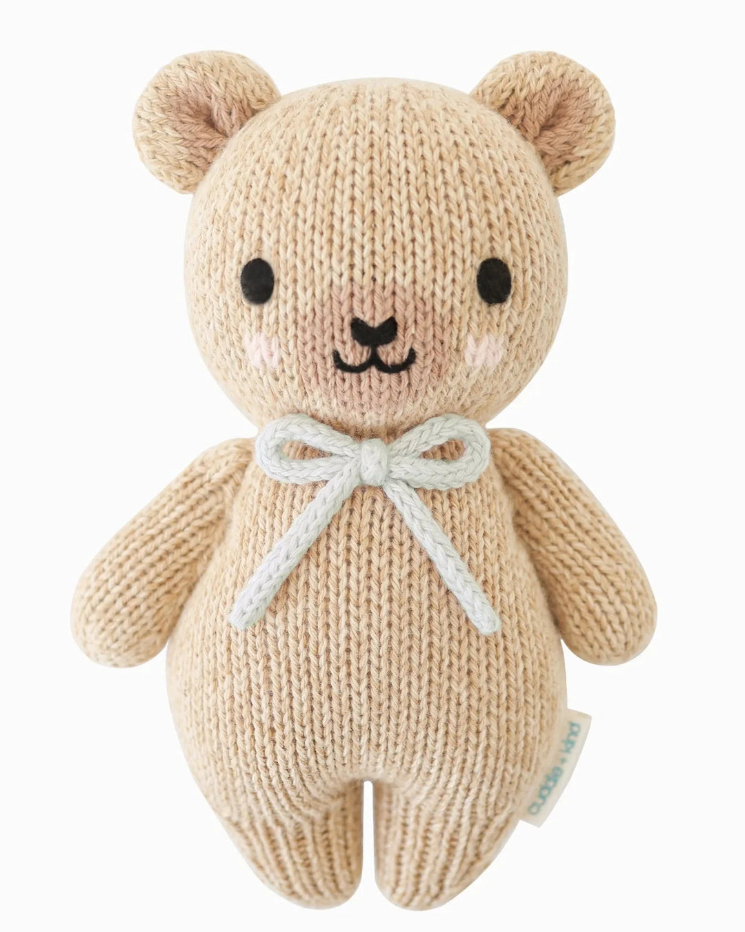 Baby Honey Bear - Robin's Egg Bow Plush Toy Cuddle + Kind 