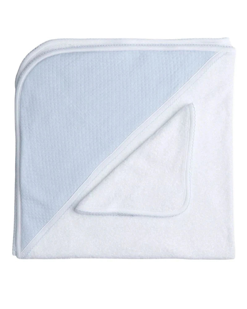 Baby Hooded Towel Clouds - Blue Hooded Bath Towels Miocotton 