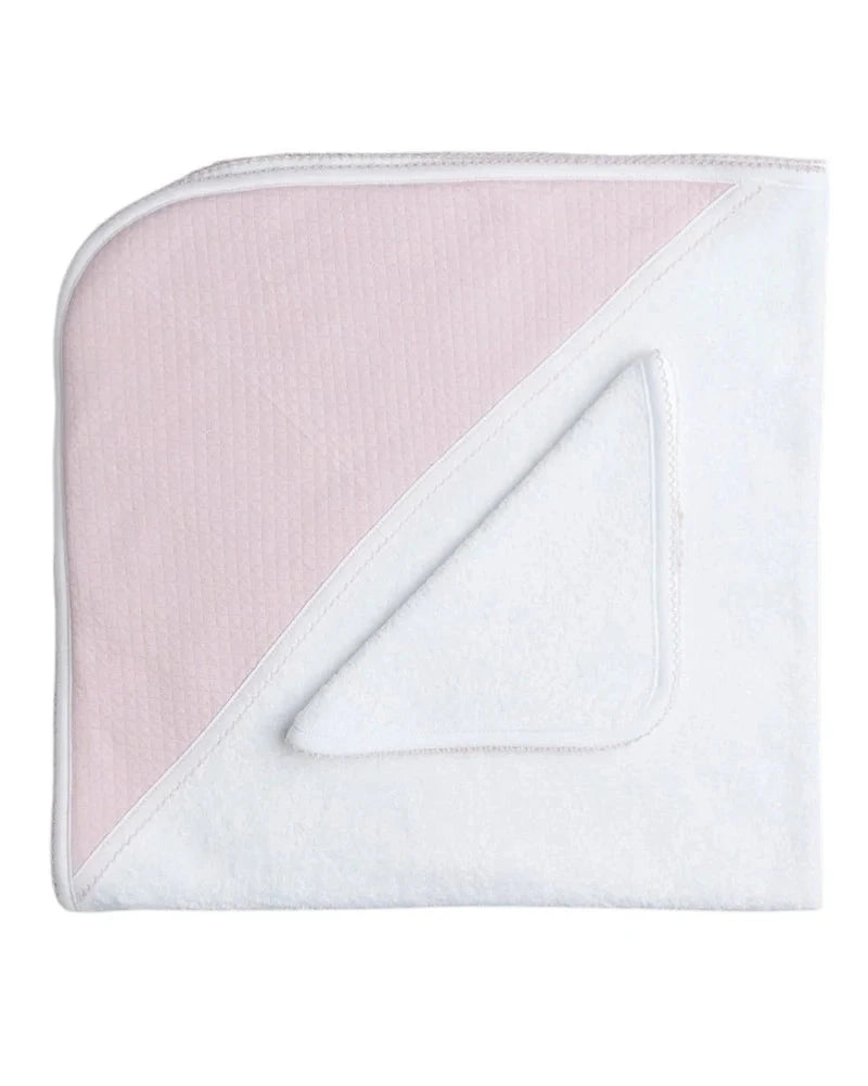 Baby Hooded Towel Clouds - Pink Hooded Bath Towels Miocotton 