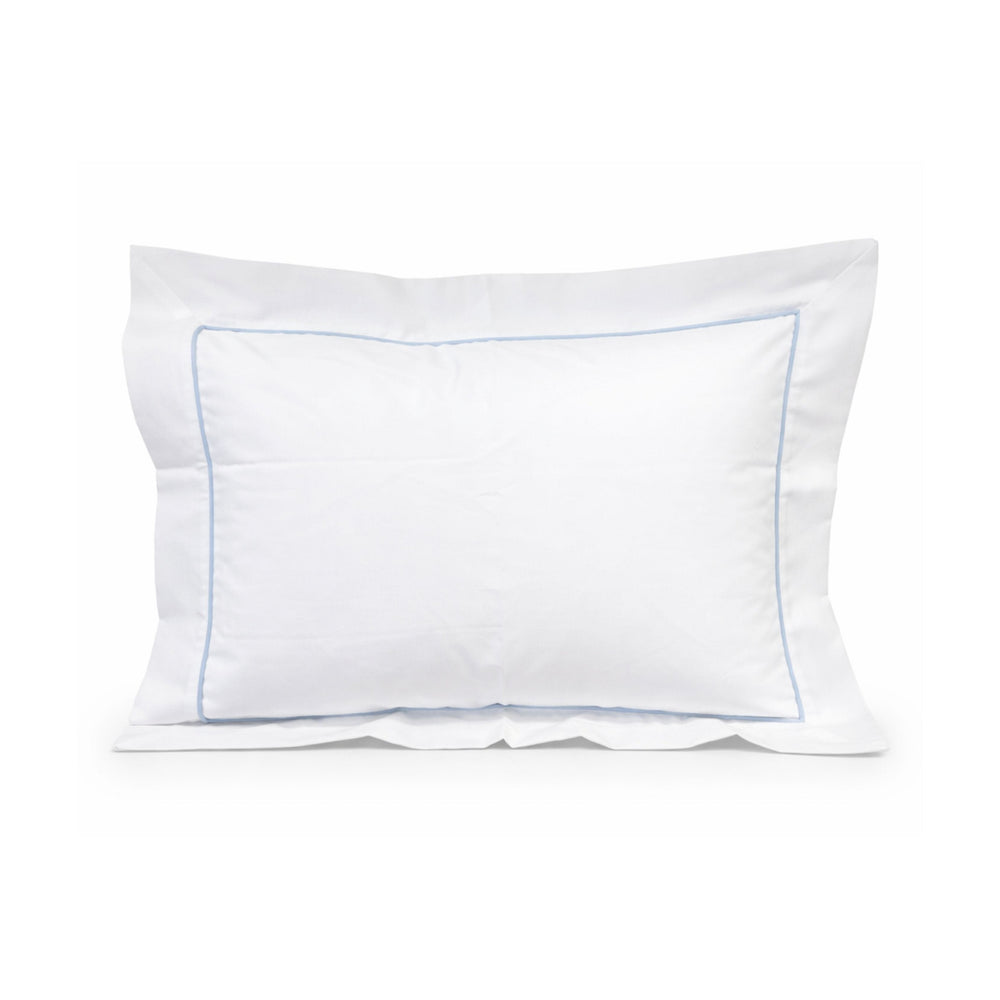Baby Pillow with Piped Flange Baby Pillows Duc Star Blue Piping 