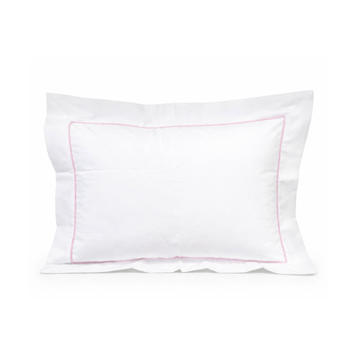 Baby Pillow with Piped Flange Baby Pillows Duc Star Pink Piping 
