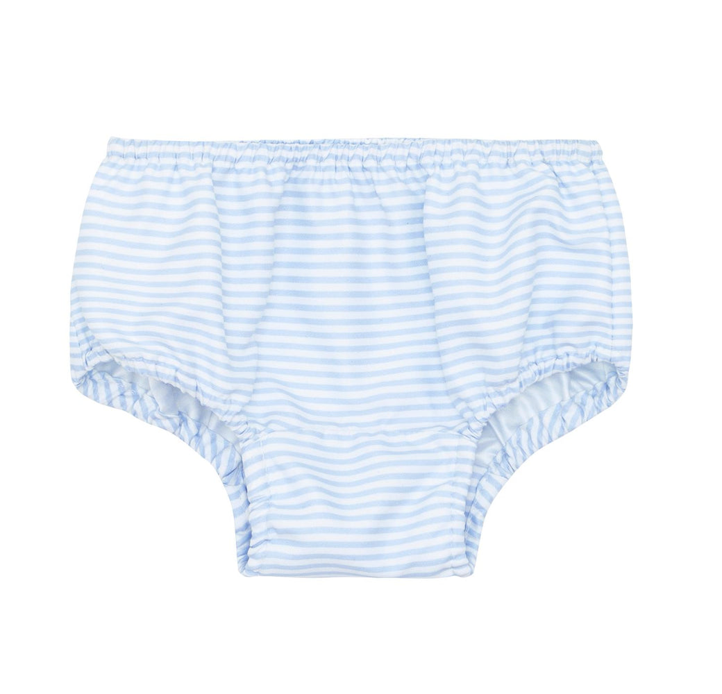 Baby Powder Blue Stripe Diaper Cover Boy Bathing Suit Minnow 
