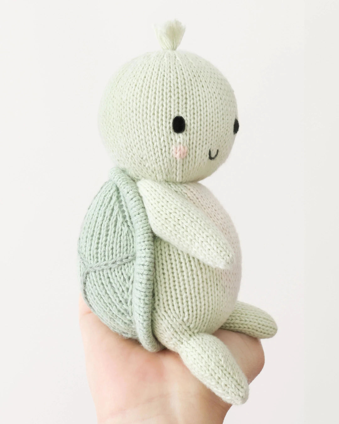 Baby Sea Turtle - Kelp Green Shell Plush Toy Cuddle + Kind 