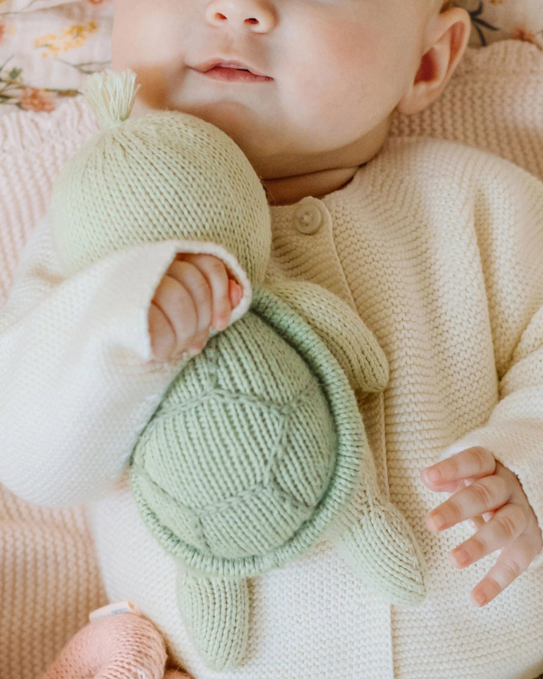 Baby Sea Turtle - Kelp Green Shell Plush Toy Cuddle + Kind 