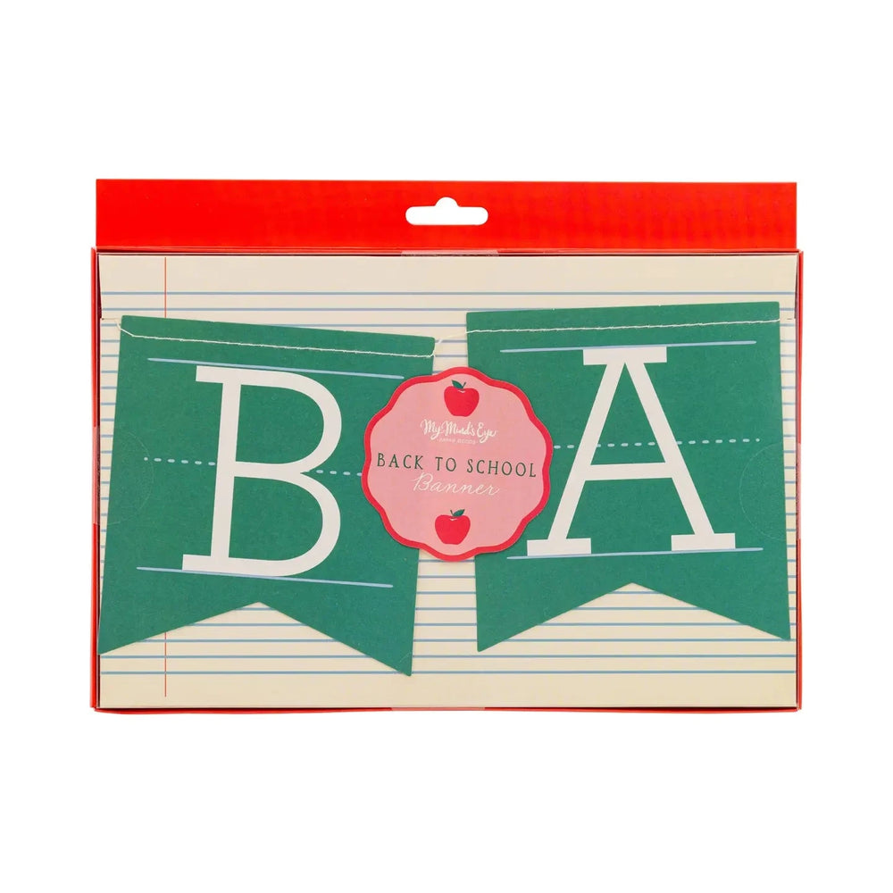 Back To School Apple Banner Party Decorations My Mind's Eye 