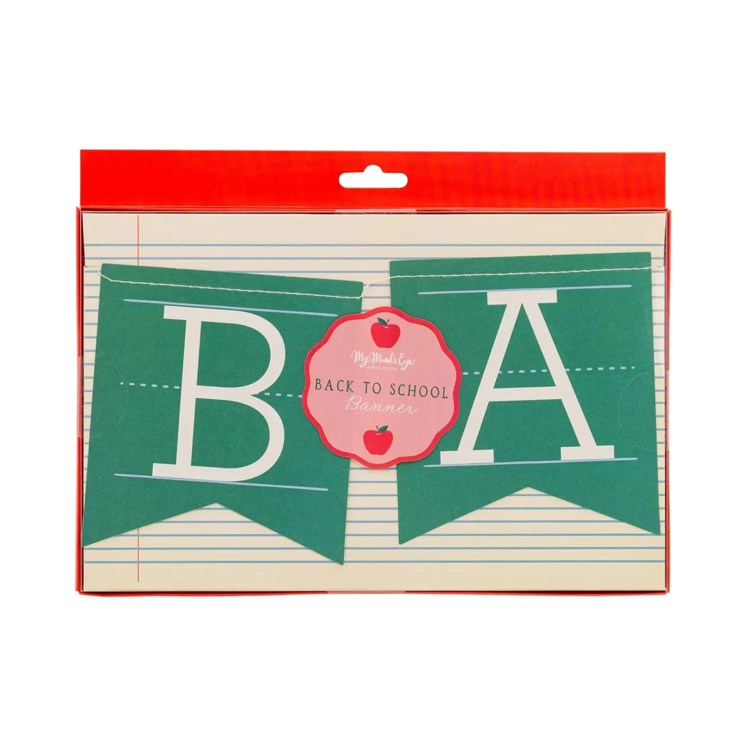 Back To School Apple Banner Party Decorations My Mind's Eye 