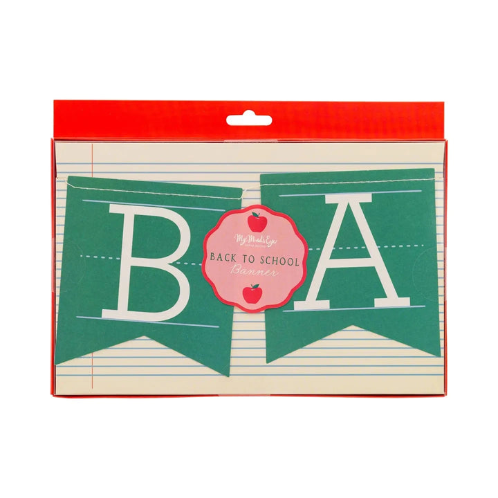 Back To School Apple Banner Party Decorations My Mind's Eye 