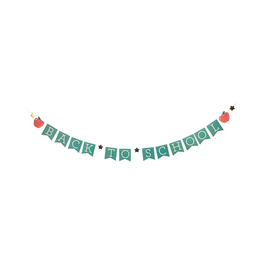 Back To School Apple Banner Party Decorations My Mind's Eye 