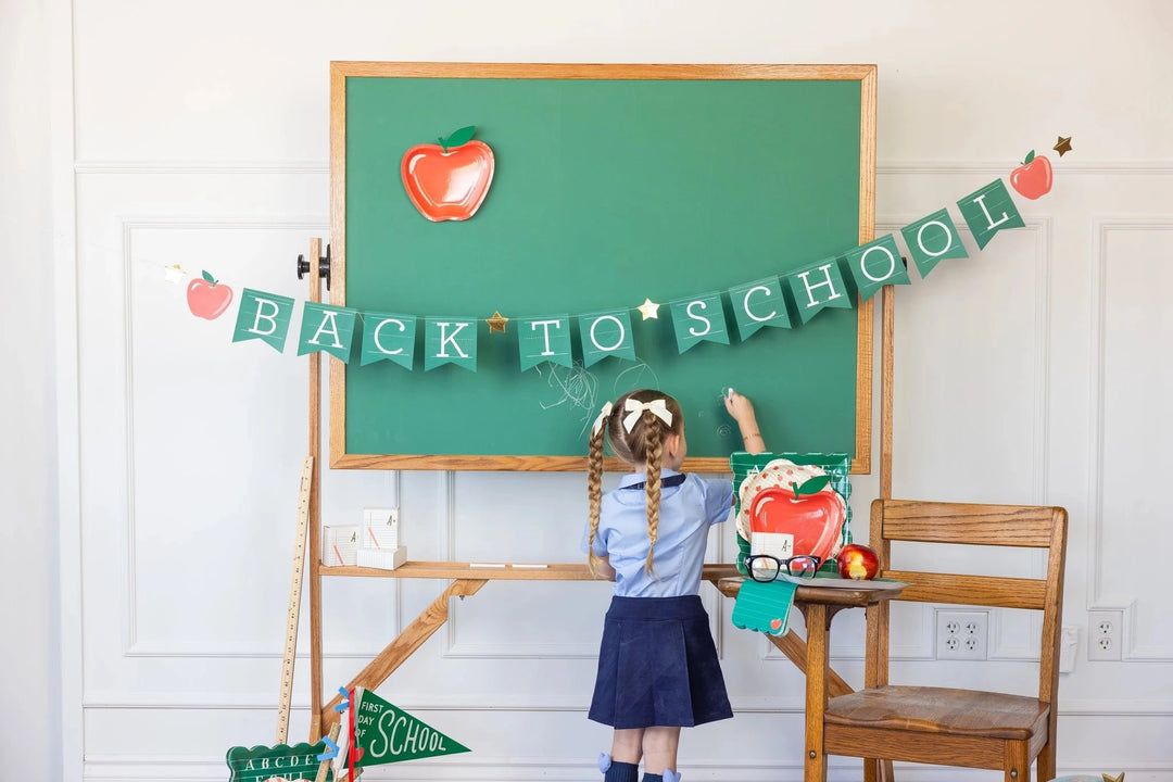 Back To School Apple Banner Party Decorations My Mind's Eye 