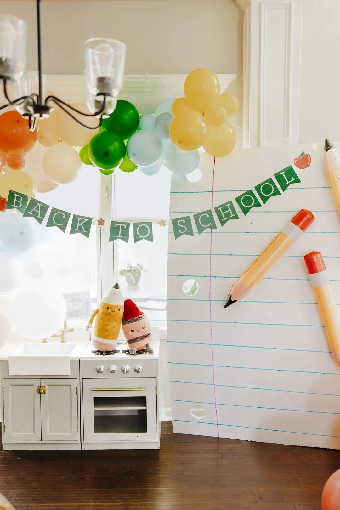 Back To School Apple Banner Party Decorations My Mind's Eye 