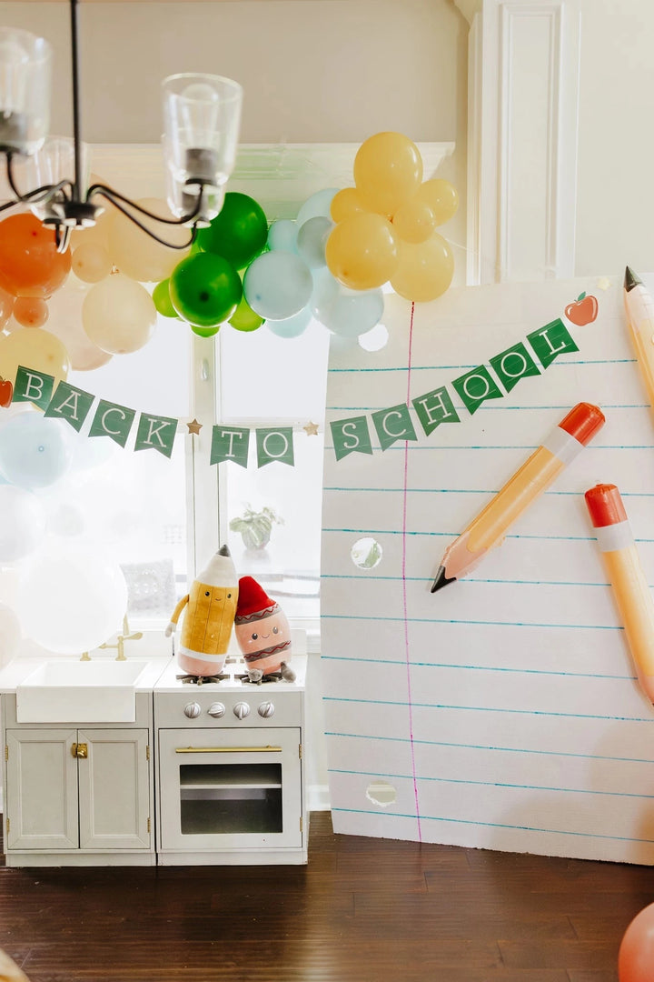 Back To School Apple Banner Party Decorations My Mind's Eye 