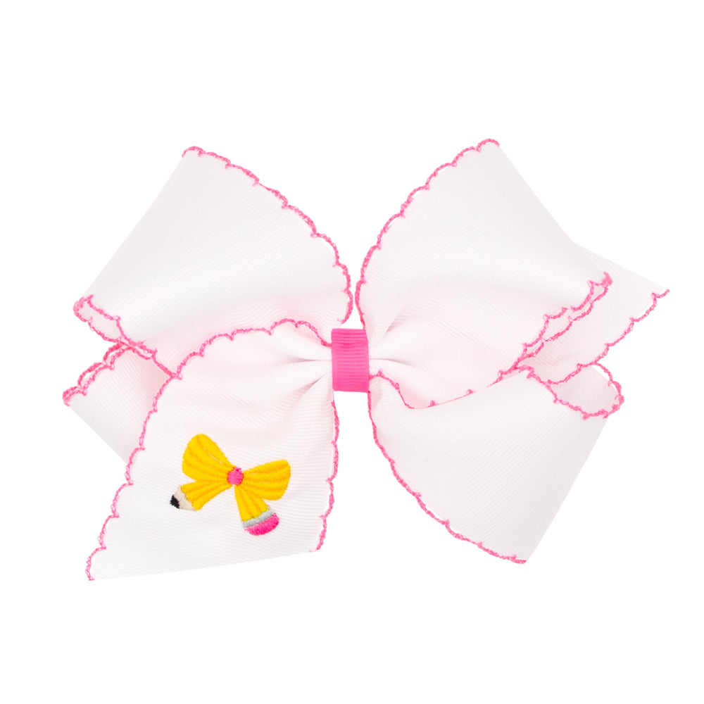 Back to School Bows - King Hair Bow WeeOnes Pencil Bow 