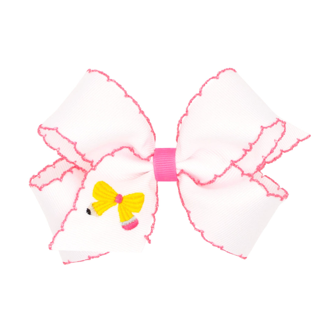 Back to School Bows - Medium Hair Bow WeeOnes Pencil Bow 