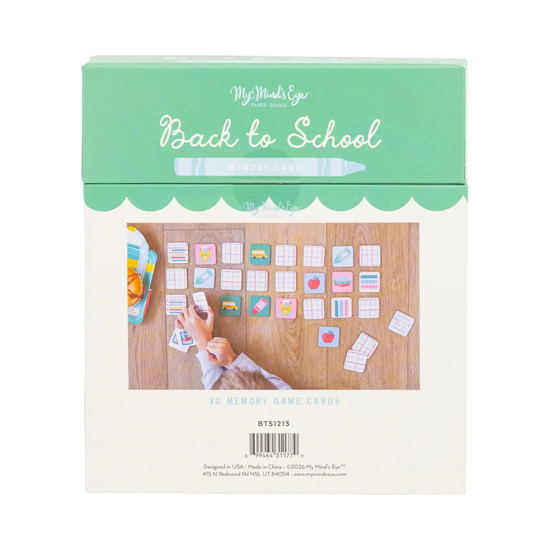 Back To School Matching Game Party Decorations My Mind's Eye 