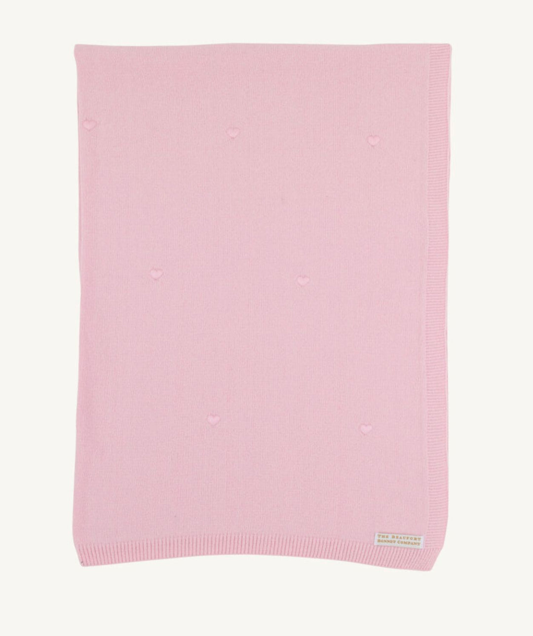 Bailey Baby Heart Blanket - Pink Baby Blanket Beaufort Bonnet 