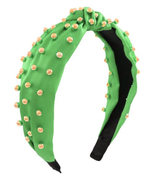 Ball Deco Headband - Green Womens Headband Golden Stella 