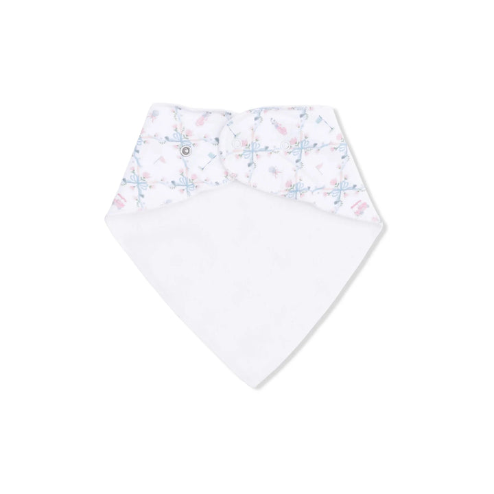 Bamboo Bandana Bib - Golf Trellis Pink Bib Angel Dear 