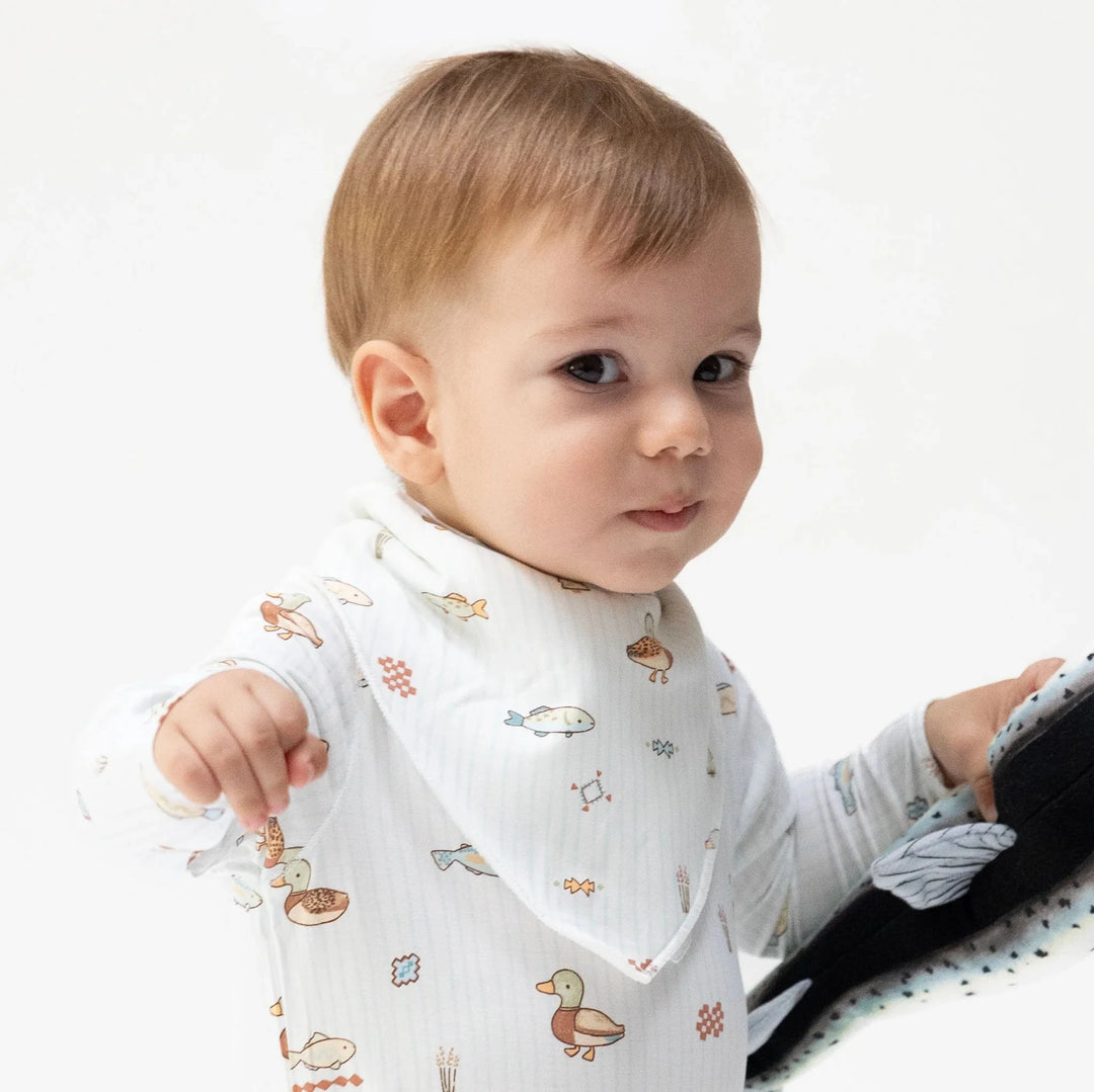 Bamboo Bandana Bib - Lake Cuties Bib Angel Dear 