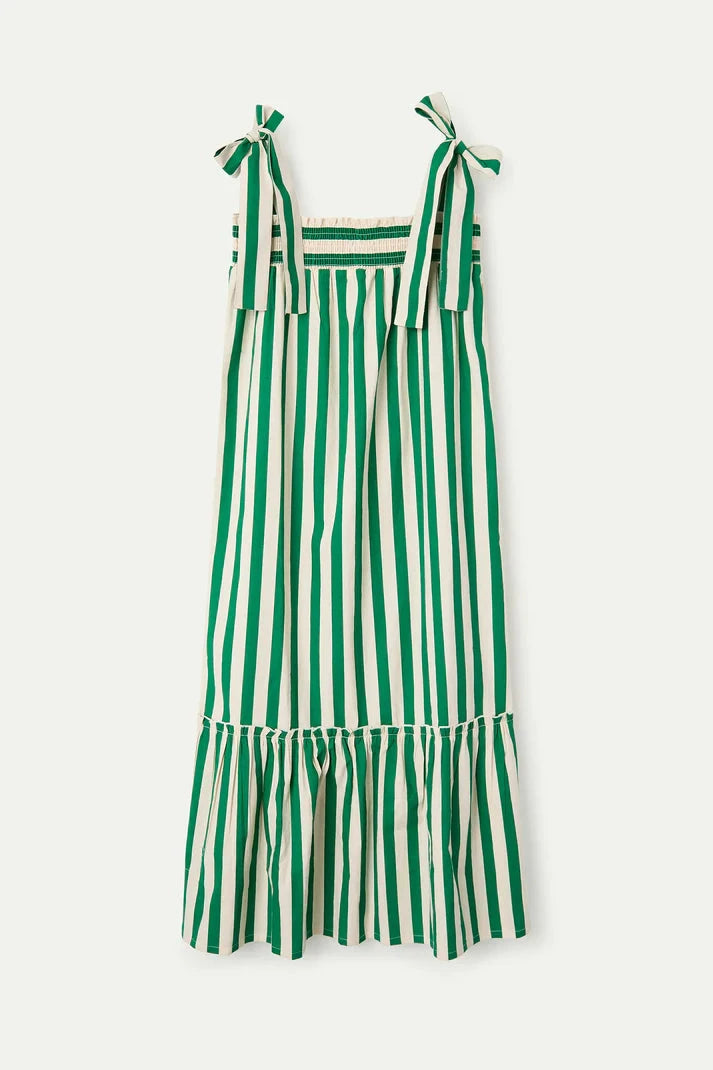 Bamboo Green Stripe Dress Womens Dress Compania Fantastica 