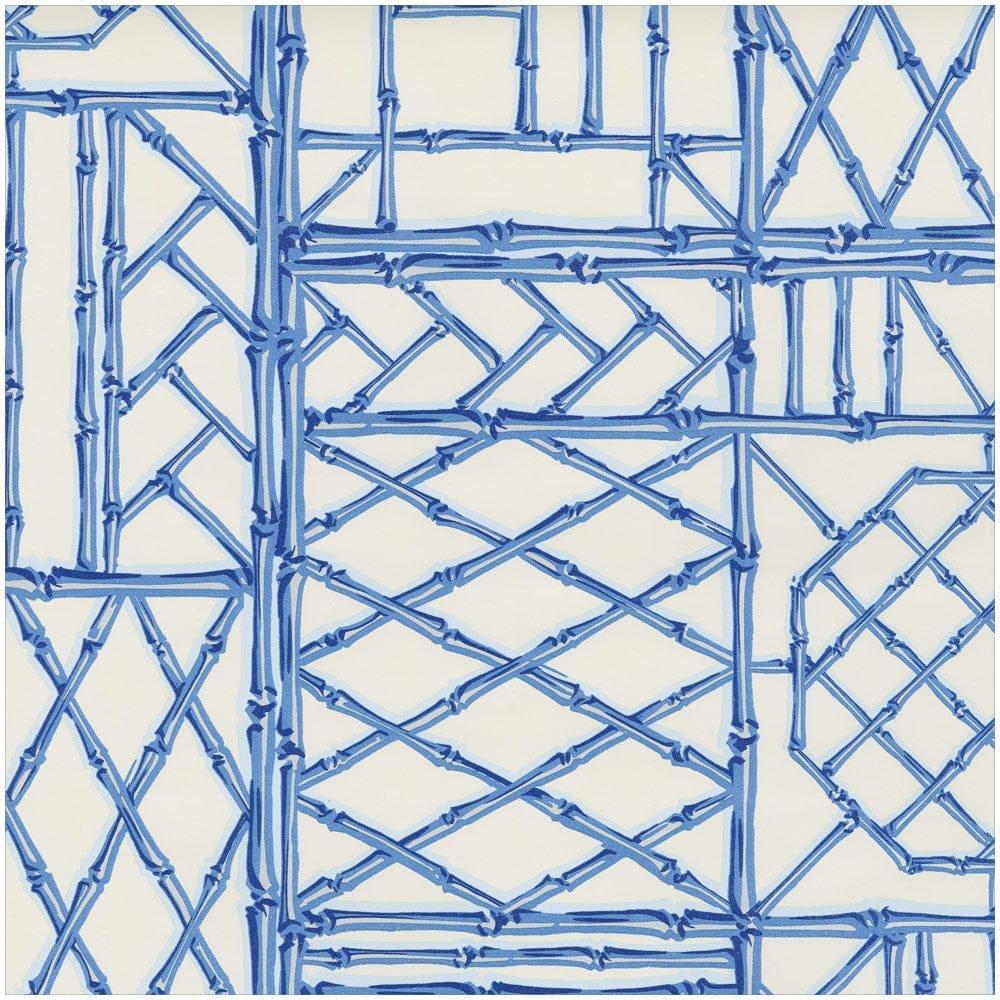 Bamboo Screen China Blue Gift Wrap Wrapping Paper Caspari 