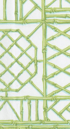 Bamboo Screen Moss Green Guest Towels Guest Towels Caspari 