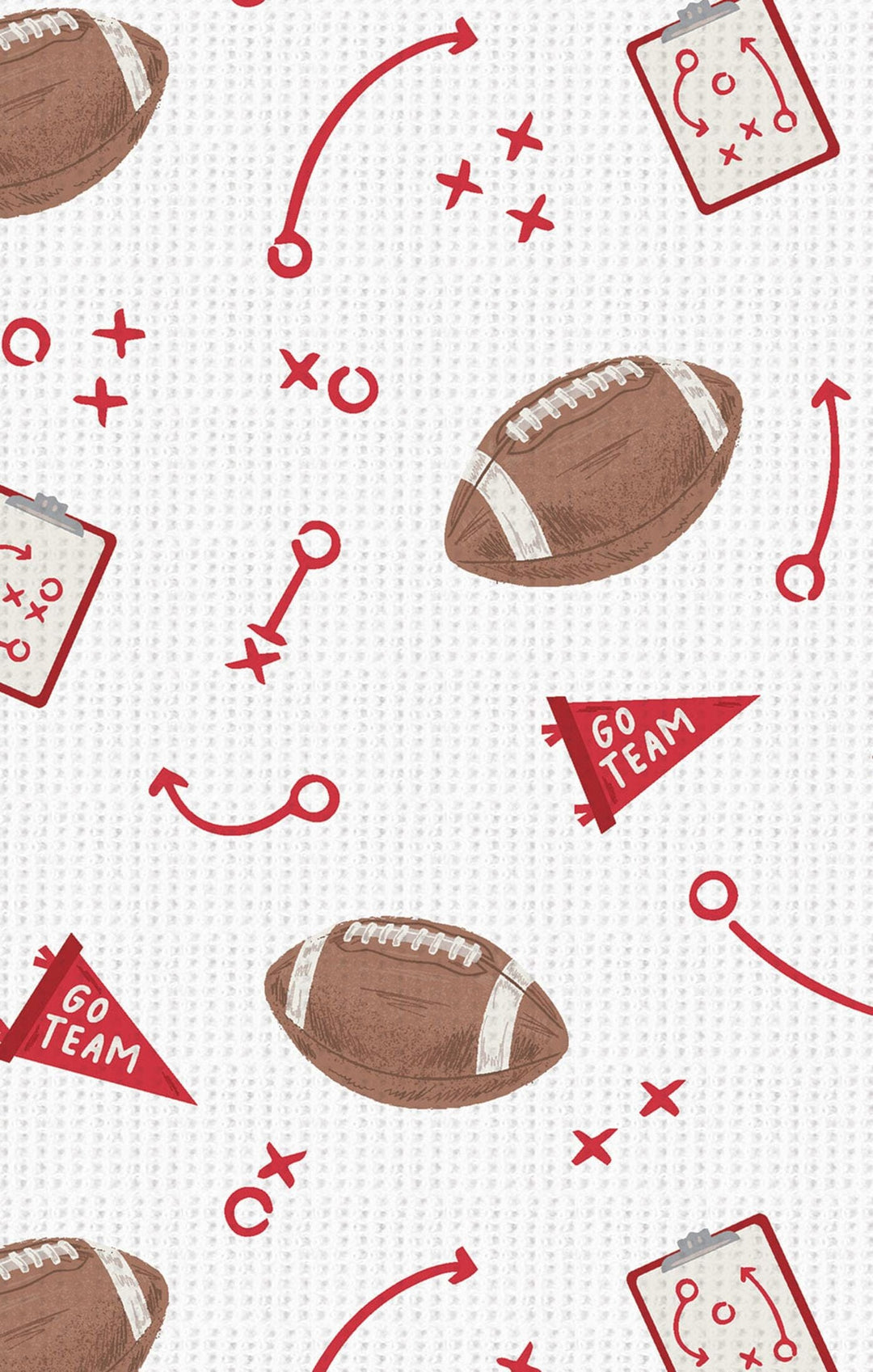 Bamboo Swaddle - Touchdown Time Red Baby Blanket Angel Dear 